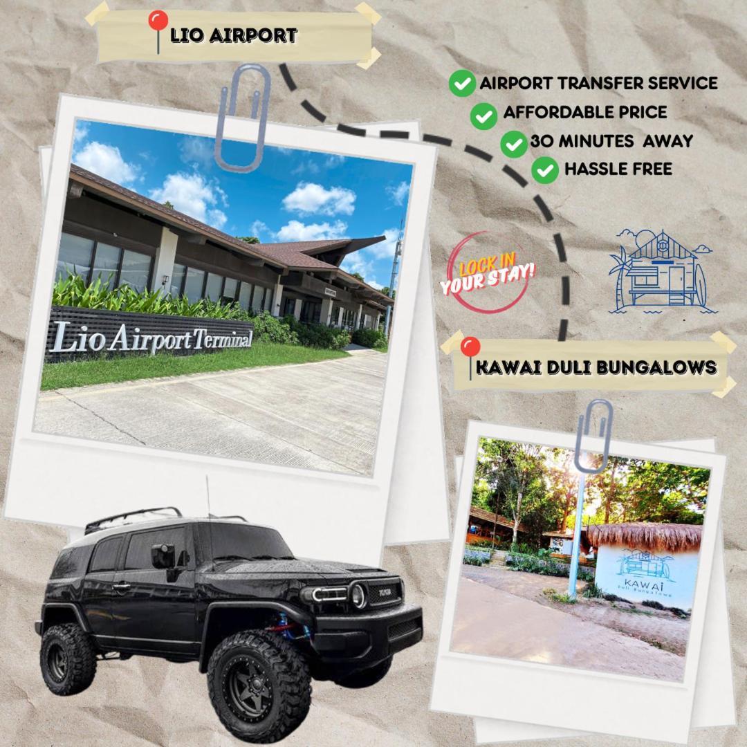 Kawai Duli Bungalows Ел Нидо Екстериор снимка